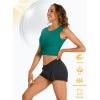 imageTACVASEN Womens UPF 80 Workout Tank Top Sleeveless Quick Dry Sun Protection Hiking Athletic Gym Yoga Running ShirtsEgreen