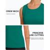 imageTACVASEN Womens UPF 80 Workout Tank Top Sleeveless Quick Dry Sun Protection Hiking Athletic Gym Yoga Running ShirtsEgreen