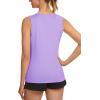 imageTACVASEN Womens UPF 80 Workout Tank Top Sleeveless Quick Dry Sun Protection Hiking Athletic Gym Yoga Running ShirtsLight Purple