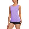imageTACVASEN Womens UPF 80 Workout Tank Top Sleeveless Quick Dry Sun Protection Hiking Athletic Gym Yoga Running ShirtsLight Purple