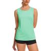 imageTACVASEN Womens UPF 80 Workout Tank Top Sleeveless Quick Dry Sun Protection Hiking Athletic Gym Yoga Running ShirtsMint Green