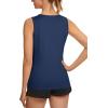 imageTACVASEN Womens UPF 80 Workout Tank Top Sleeveless Quick Dry Sun Protection Hiking Athletic Gym Yoga Running ShirtsNavy