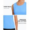 imageTACVASEN Womens UPF 80 Workout Tank Top Sleeveless Quick Dry Sun Protection Hiking Athletic Gym Yoga Running ShirtsWaterfall Blue