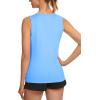 imageTACVASEN Womens UPF 80 Workout Tank Top Sleeveless Quick Dry Sun Protection Hiking Athletic Gym Yoga Running ShirtsWaterfall Blue