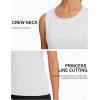 imageTACVASEN Womens UPF 80 Workout Tank Top Sleeveless Quick Dry Sun Protection Hiking Athletic Gym Yoga Running ShirtsWhite