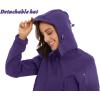 imageTACVASEN Womens Winter Thick Jackets Windproof Snow Ski Snowboard Shell JacketPurple