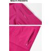 imageTACVASEN Womens Winter Thick Jackets Windproof Snow Ski Snowboard Shell JacketRose Red