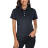 imageTACVASEN Polo Shirts for Women Short Sleeve Golf Shirts 4Button Quick Dry Workout Tops Collared for Work Running TennisBlack
