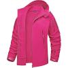 imageTACVASEN Womens Winter Thick Jackets Windproof Snow Ski Snowboard Shell JacketRose Red