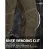 imageTACVASEN Mens Tactical Cargo Pants Cotton 9 Pockets Work Pants Stretch Hiking Pants Lightweight Outdoor Workout PantGreen