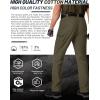imageTACVASEN Mens Tactical Cargo Pants Cotton 9 Pockets Work Pants Stretch Hiking Pants Lightweight Outdoor Workout PantGreen