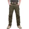 imageTACVASEN Mens Tactical Cargo Pants Cotton 9 Pockets Work Pants Stretch Hiking Pants Lightweight Outdoor Workout PantGreen