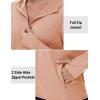 imageTACVASEN Womens Sun Hoodies Lightweight Jacket for Women Zip Up UPF 50 UV Shirt Long SleevesApricot