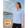 imageTACVASEN Womens Sun Hoodies Lightweight Jacket for Women Zip Up UPF 50 UV Shirt Long SleevesBlue