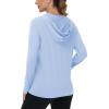 imageTACVASEN Womens Sun Hoodies Lightweight Jacket for Women Zip Up UPF 50 UV Shirt Long SleevesBlue