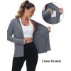 imageTACVASEN Womens Sun Hoodies Lightweight Jacket for Women Zip Up UPF 50 UV Shirt Long SleevesDark Gray