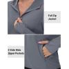 imageTACVASEN Womens Sun Hoodies Lightweight Jacket for Women Zip Up UPF 50 UV Shirt Long SleevesDark Gray
