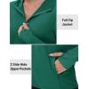 imageTACVASEN Womens Sun Hoodies Lightweight Jacket for Women Zip Up UPF 50 UV Shirt Long SleevesEgreen