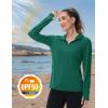 imageTACVASEN Womens Sun Hoodies Lightweight Jacket for Women Zip Up UPF 50 UV Shirt Long SleevesEgreen