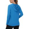 imageTACVASEN Womens Sun Hoodies Lightweight Jacket for Women Zip Up UPF 50 UV Shirt Long SleevesGreen Blue