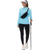 imageTACVASEN Womens Sun Hoodies Lightweight Jacket for Women Zip Up UPF 50 UV Shirt Long SleevesLight Blue