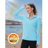imageTACVASEN Womens Sun Hoodies Lightweight Jacket for Women Zip Up UPF 50 UV Shirt Long SleevesLight Blue