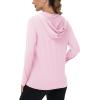 imageTACVASEN Womens Sun Hoodies Lightweight Jacket for Women Zip Up UPF 50 UV Shirt Long SleevesLight Pink