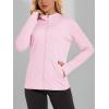 imageTACVASEN Womens Sun Hoodies Lightweight Jacket for Women Zip Up UPF 50 UV Shirt Long SleevesLight Pink