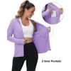 imageTACVASEN Womens Sun Hoodies Lightweight Jacket for Women Zip Up UPF 50 UV Shirt Long SleevesLight Purple