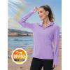 imageTACVASEN Womens Sun Hoodies Lightweight Jacket for Women Zip Up UPF 50 UV Shirt Long SleevesLight Purple