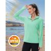 imageTACVASEN Womens Sun Hoodies Lightweight Jacket for Women Zip Up UPF 50 UV Shirt Long SleevesMint Green