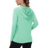 imageTACVASEN Womens Sun Hoodies Lightweight Jacket for Women Zip Up UPF 50 UV Shirt Long SleevesMint Green