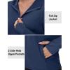 imageTACVASEN Womens Sun Hoodies Lightweight Jacket for Women Zip Up UPF 50 UV Shirt Long SleevesNavy