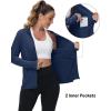 imageTACVASEN Womens Sun Hoodies Lightweight Jacket for Women Zip Up UPF 50 UV Shirt Long SleevesNavy
