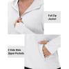 imageTACVASEN Womens Sun Hoodies Lightweight Jacket for Women Zip Up UPF 50 UV Shirt Long SleevesWhite