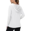 imageTACVASEN Womens Sun Hoodies Lightweight Jacket for Women Zip Up UPF 50 UV Shirt Long SleevesWhite