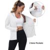 imageTACVASEN Womens Sun Hoodies Lightweight Jacket for Women Zip Up UPF 50 UV Shirt Long SleevesWhite