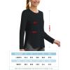 imageTACVASEN Womens Sun Shirts Long Sleeves Quick Dry Lightweight UPF 50 Workout Tops for Summer Outdoor WearBlack