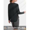 imageTACVASEN Womens Sun Shirts Long Sleeves Quick Dry Lightweight UPF 50 Workout Tops for Summer Outdoor WearBlack
