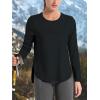 imageTACVASEN Womens Sun Shirts Long Sleeves Quick Dry Lightweight UPF 50 Workout Tops for Summer Outdoor WearBlack