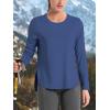 imageTACVASEN Womens Sun Shirts Long Sleeves Quick Dry Lightweight UPF 50 Workout Tops for Summer Outdoor WearBlue Gray