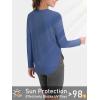 imageTACVASEN Womens Sun Shirts Long Sleeves Quick Dry Lightweight UPF 50 Workout Tops for Summer Outdoor WearBlue Gray