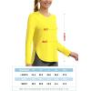 imageTACVASEN Womens Sun Shirts Long Sleeves Quick Dry Lightweight UPF 50 Workout Tops for Summer Outdoor WearBright Yellow