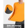 imageTACVASEN Womens Sun Shirts Long Sleeves Quick Dry Lightweight UPF 50 Workout Tops for Summer Outdoor WearFresh Orange