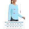 imageTACVASEN Womens Sun Shirts Long Sleeves Quick Dry Lightweight UPF 50 Workout Tops for Summer Outdoor WearLake Blue