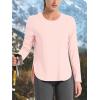imageTACVASEN Womens Sun Shirts Long Sleeves Quick Dry Lightweight UPF 50 Workout Tops for Summer Outdoor WearLight Pink