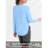 imageTACVASEN Womens Sun Shirts Long Sleeves Quick Dry Lightweight UPF 50 Workout Tops for Summer Outdoor WearSky Blue