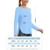 imageTACVASEN Womens Sun Shirts Long Sleeves Quick Dry Lightweight UPF 50 Workout Tops for Summer Outdoor WearSky Blue