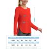 imageTACVASEN Womens Sun Shirts Long Sleeves Quick Dry Lightweight UPF 50 Workout Tops for Summer Outdoor WearTomato Red