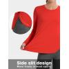 imageTACVASEN Womens Sun Shirts Long Sleeves Quick Dry Lightweight UPF 50 Workout Tops for Summer Outdoor WearTomato Red